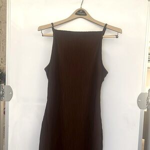 High neck midi dress